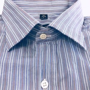Barneys New York Men’s Striped Button Down Dress Shirt